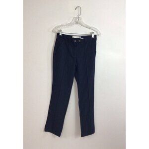 Mango Navy Pinstripe Trousers